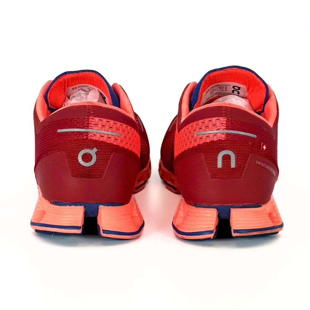 On Cloud X Womens 6.5 Running Shoes Red Orange Athletic Gym Training Sneakers - Picture 8 of 10